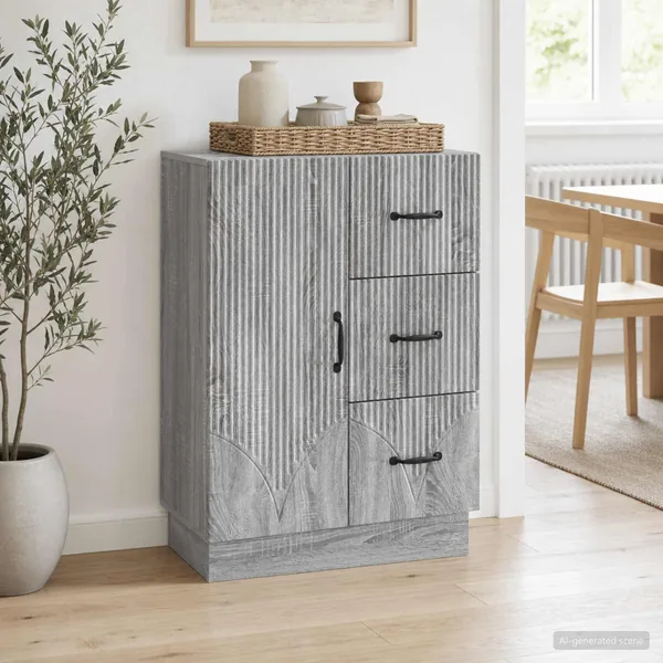 Buffet Sonoma gris 66 x 34,5 x 87 cm Bois d'ingénierie