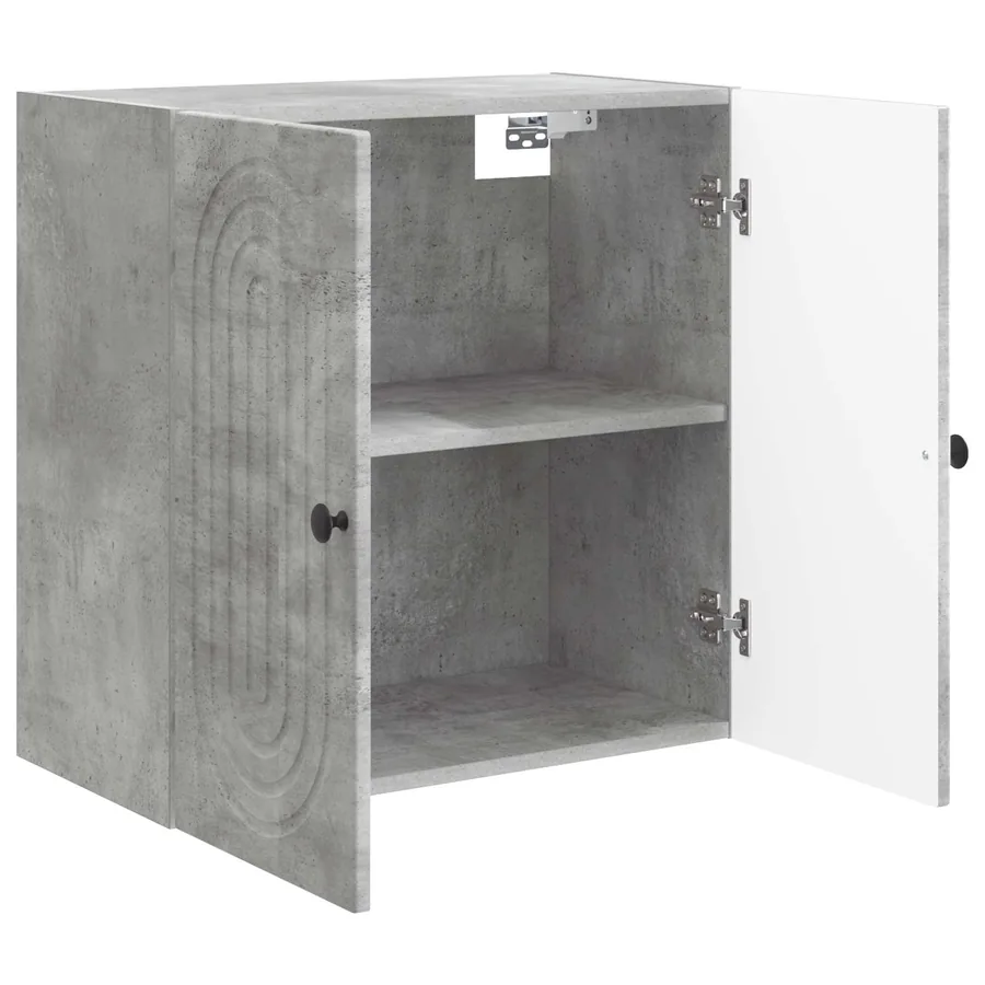 Armoire Murale Gris béton 59 x 31 x 60 cm Bois d'ingénierie - 3