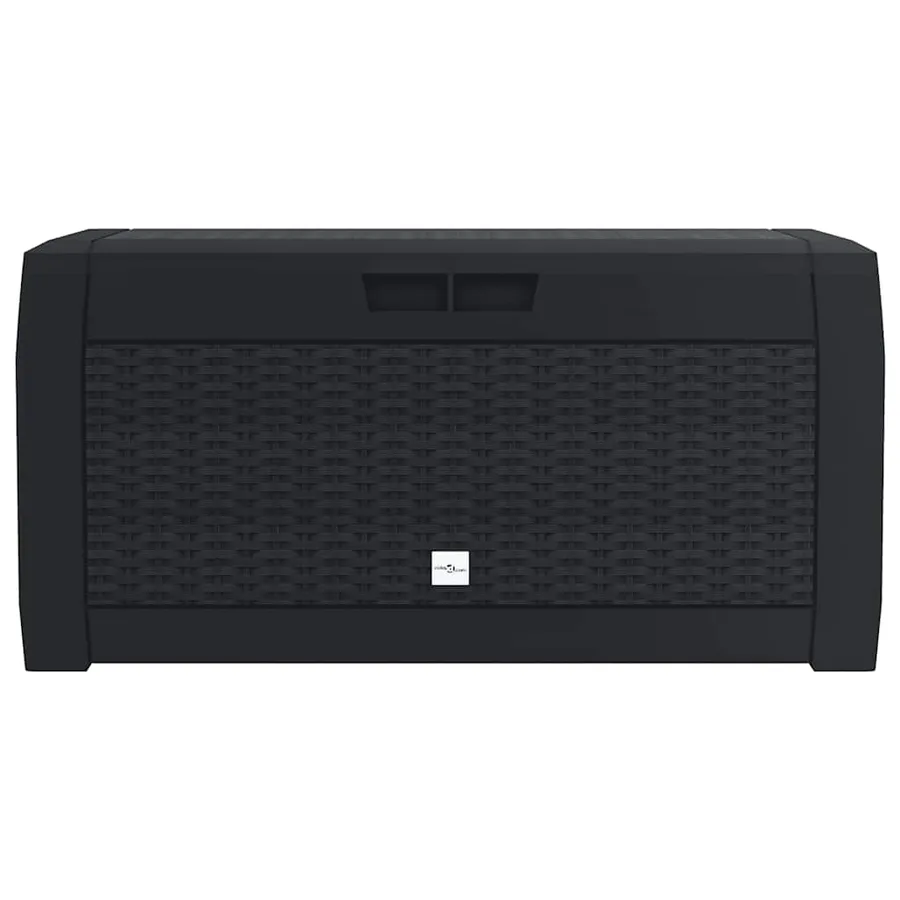 Boîte de stockage jardin Anthracite 119x48x60 cm Polypropylène - 4