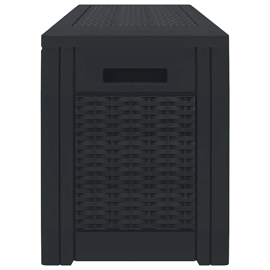Boîte de stockage jardin Anthracite 119x48x60 cm Polypropylène - 5