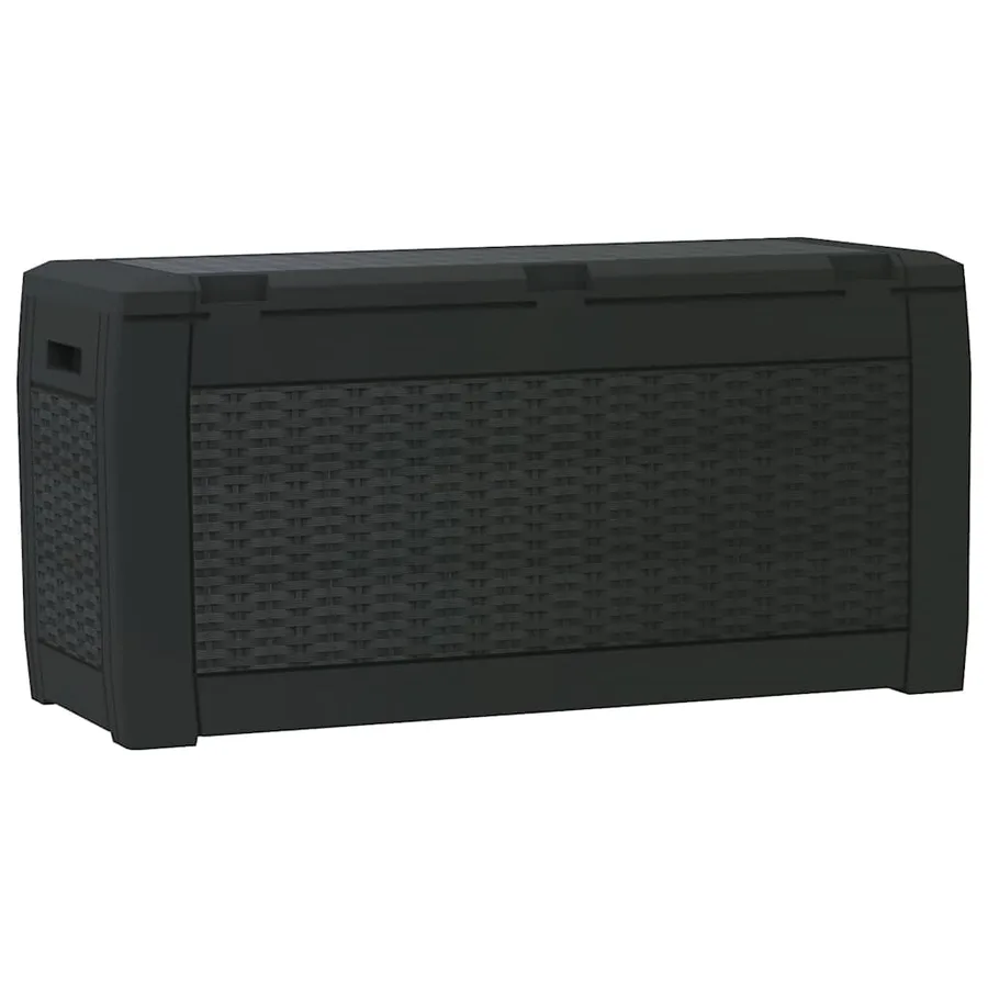 Boîte de stockage jardin Anthracite 119x48x60 cm Polypropylène - 6