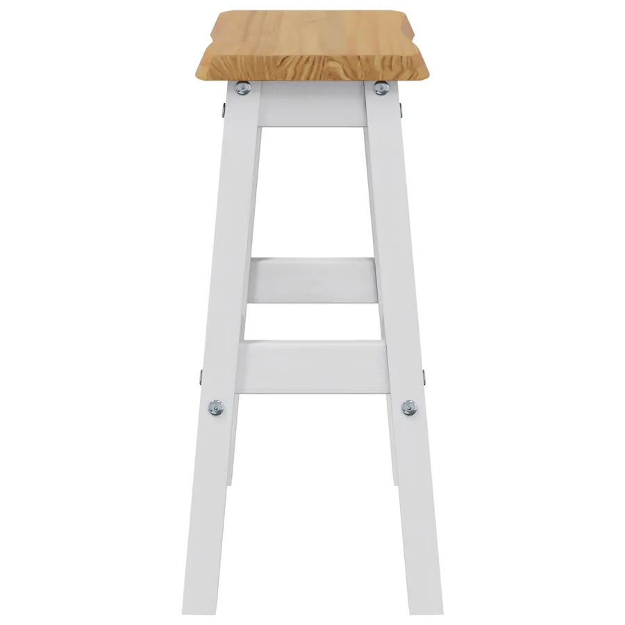 Tabouret de bar haut EKAI 2 pcs Blanc 40 x 29 x 63 cm - 5