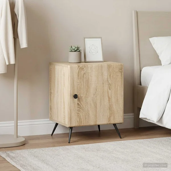 Cabinet de chevet 2 pcs Chêne Sonoma 43 x 34,5 x 50 cm