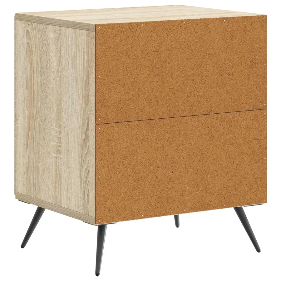 Cabinet de chevet 2 pcs Chêne Sonoma 43 x 34,5 x 50 cm - 9