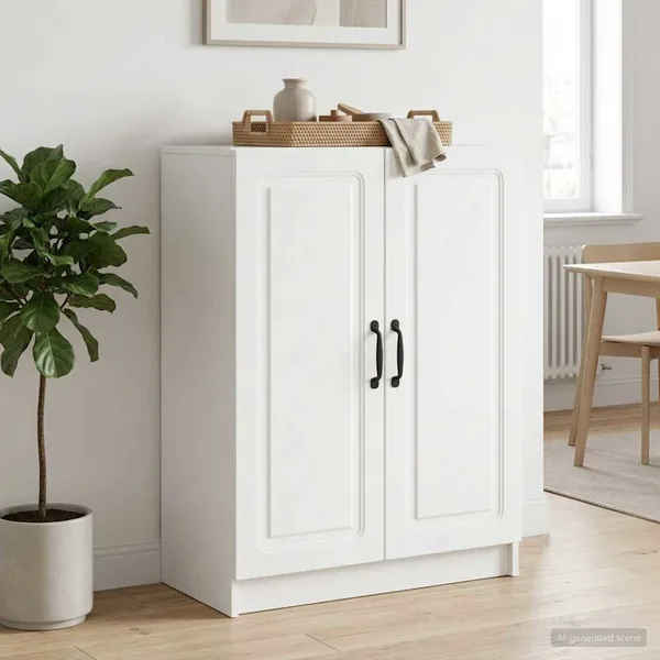 Buffet Blanc 66 x 34,5 x 87 cm Bois d'ingénierie