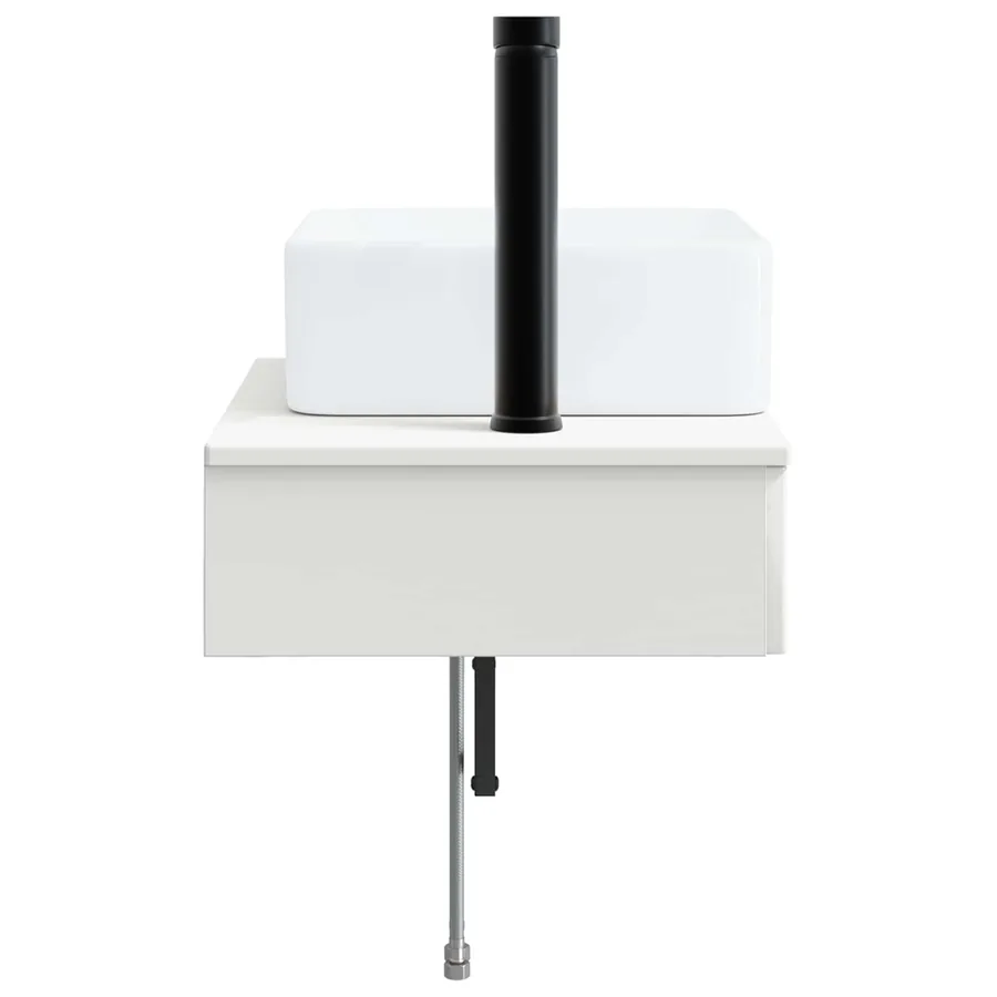 Basin de lavage mural Blanc brillant 53 x 35 x 39 cm - 4