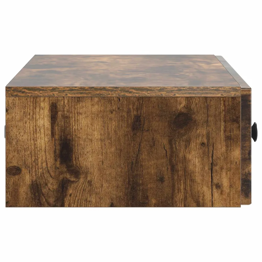 Table d'appoint murale Chêne fumé 87,5 x 34,5 x 17 cm - 6