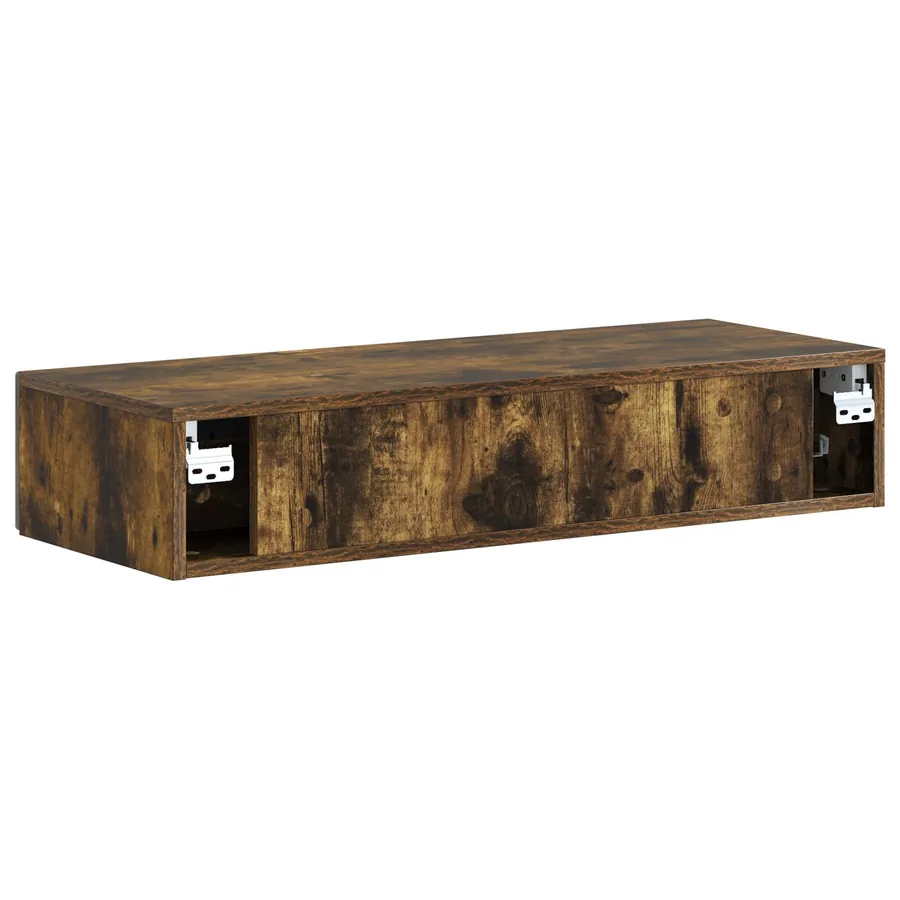 Table d'appoint murale Chêne fumé 87,5 x 34,5 x 17 cm - 7