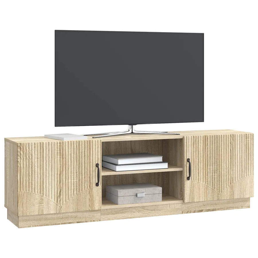 Meuble TV Chêne Sonoma 150 x 31 x 47 cm Bois d'ingénierie - 3