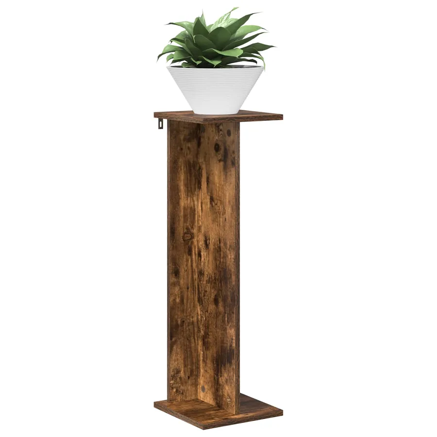 Support de Plante 2 pc Chêne Fumé 25 x 25,5 x 80,5 cm - 3