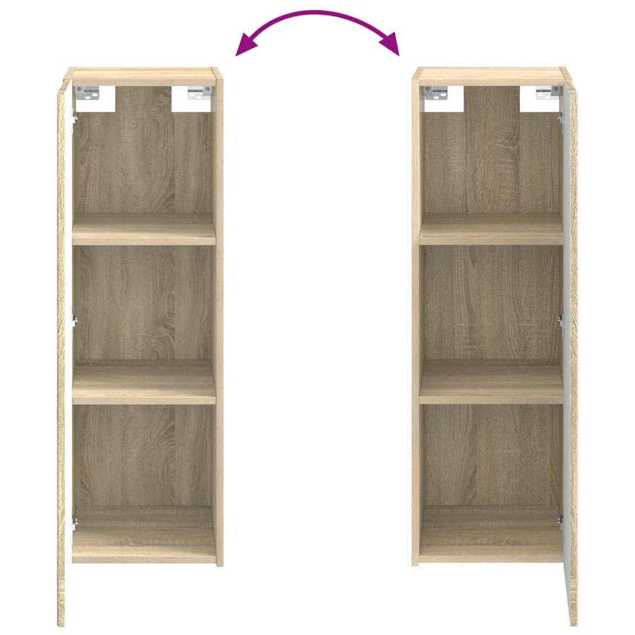 Ensemble de mobilier de salle de bain 4 pcs Chêne Sonoma - 10