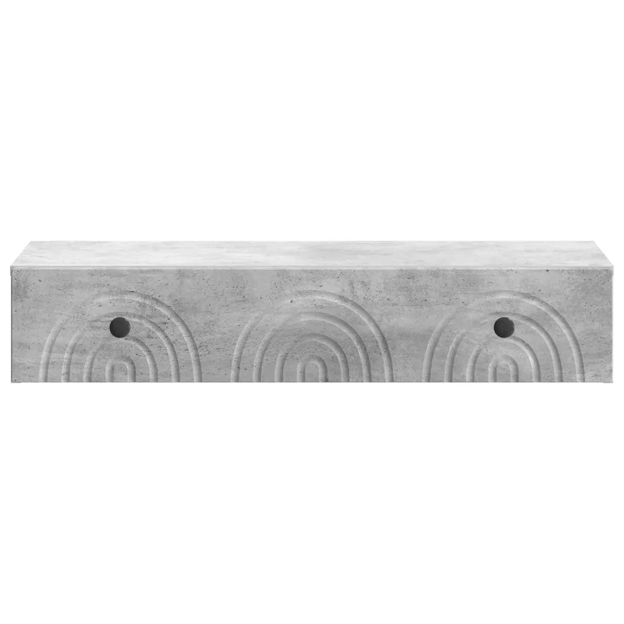 Table d'appoint murale Gris béton 87,5 x 34,5 x 17 cm - 5