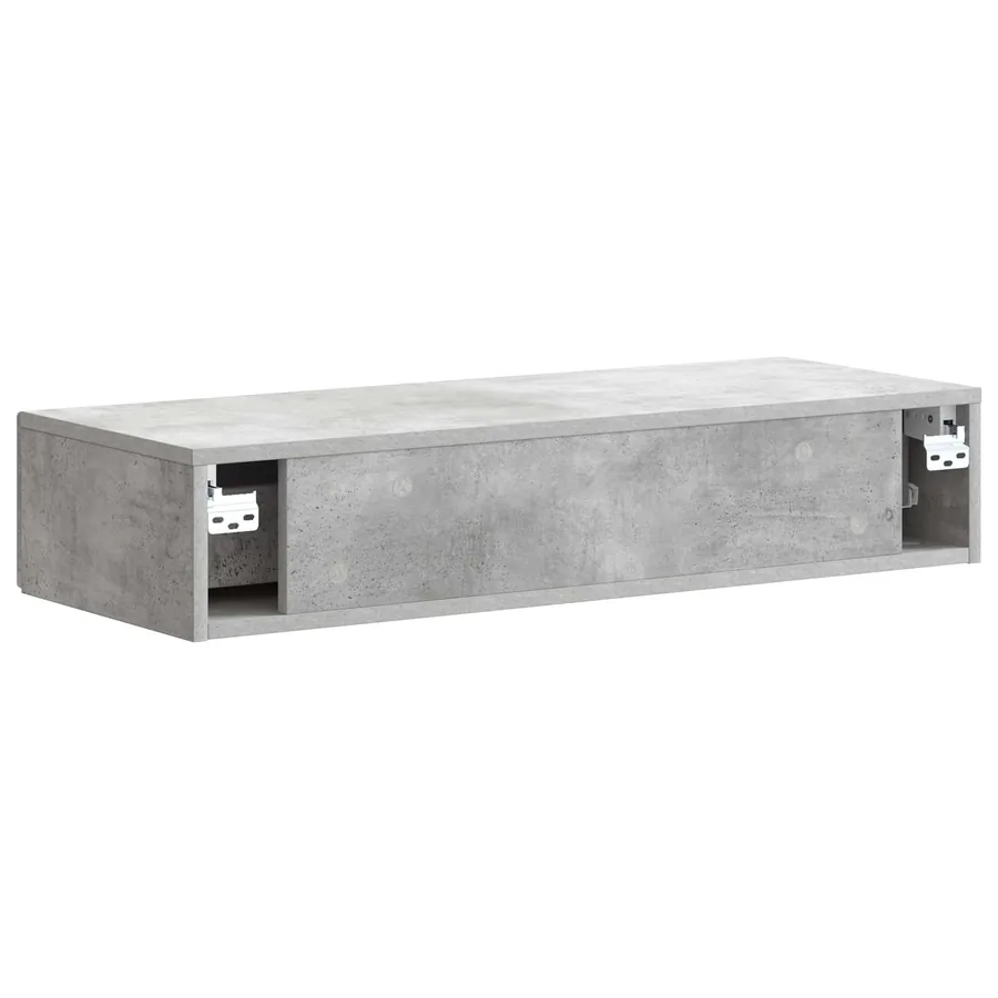 Table d'appoint murale Gris béton 87,5 x 34,5 x 17 cm - 7