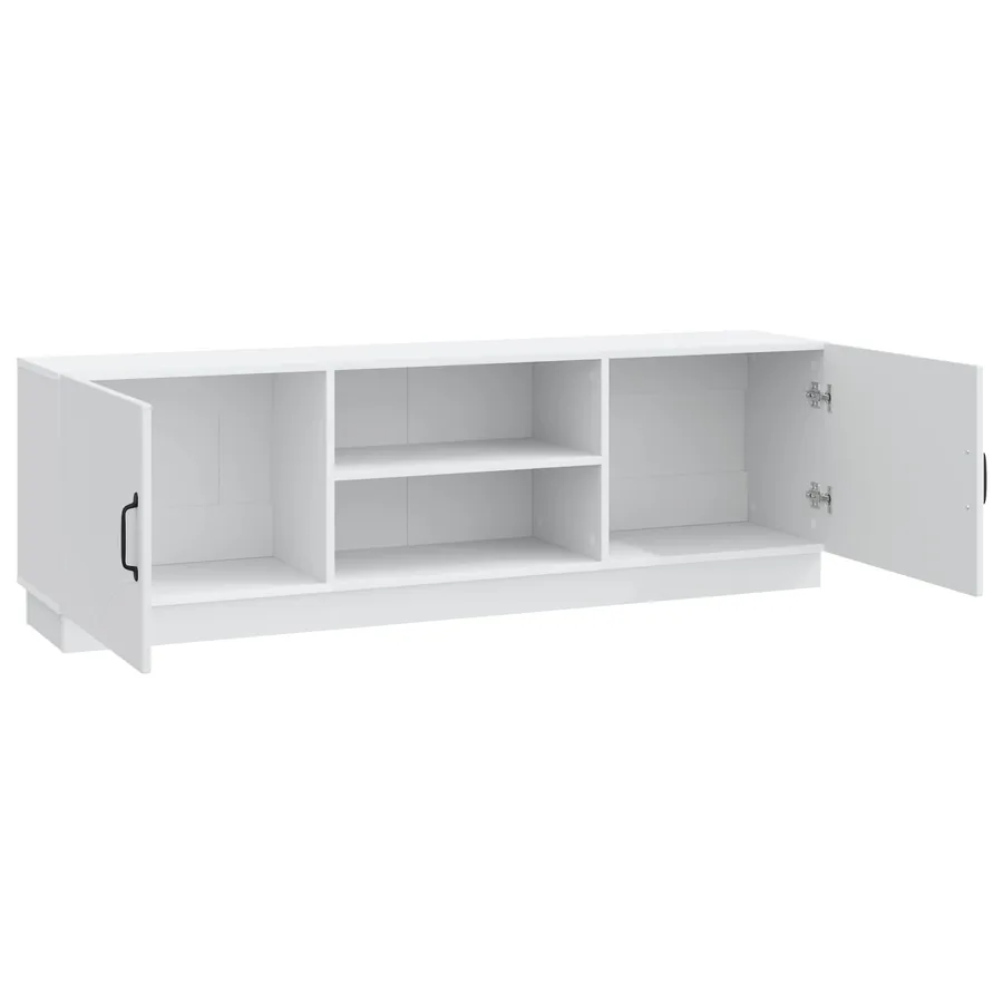 Meuble TV Blanc 150 x 31 x 47 cm Bois d'ingénierie - 5