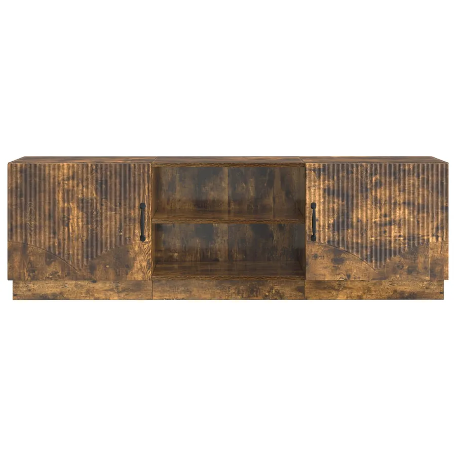 Meuble TV Chêne fumé 150 x 31 x 47 cm Bois d'ingénierie - 6