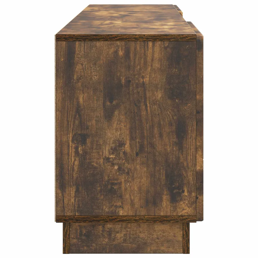 Meuble TV Chêne fumé 150 x 31 x 47 cm Bois d'ingénierie - 7