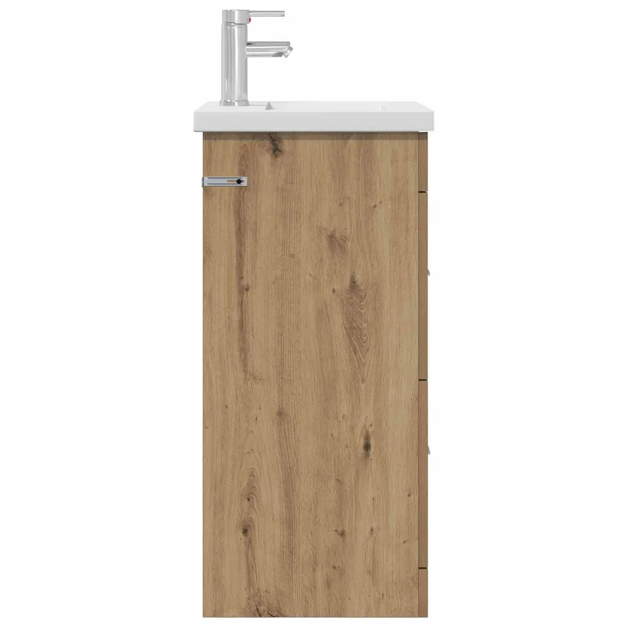 Meuble de salle de bain avec évier Chêne artisanal - 4