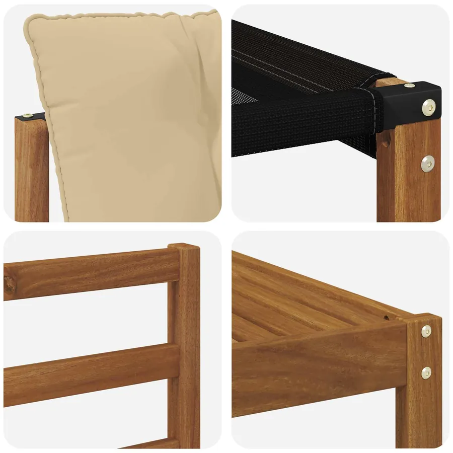 Ensemble de canapés d'extérieur 7 pcs Naturel et Beige - 9