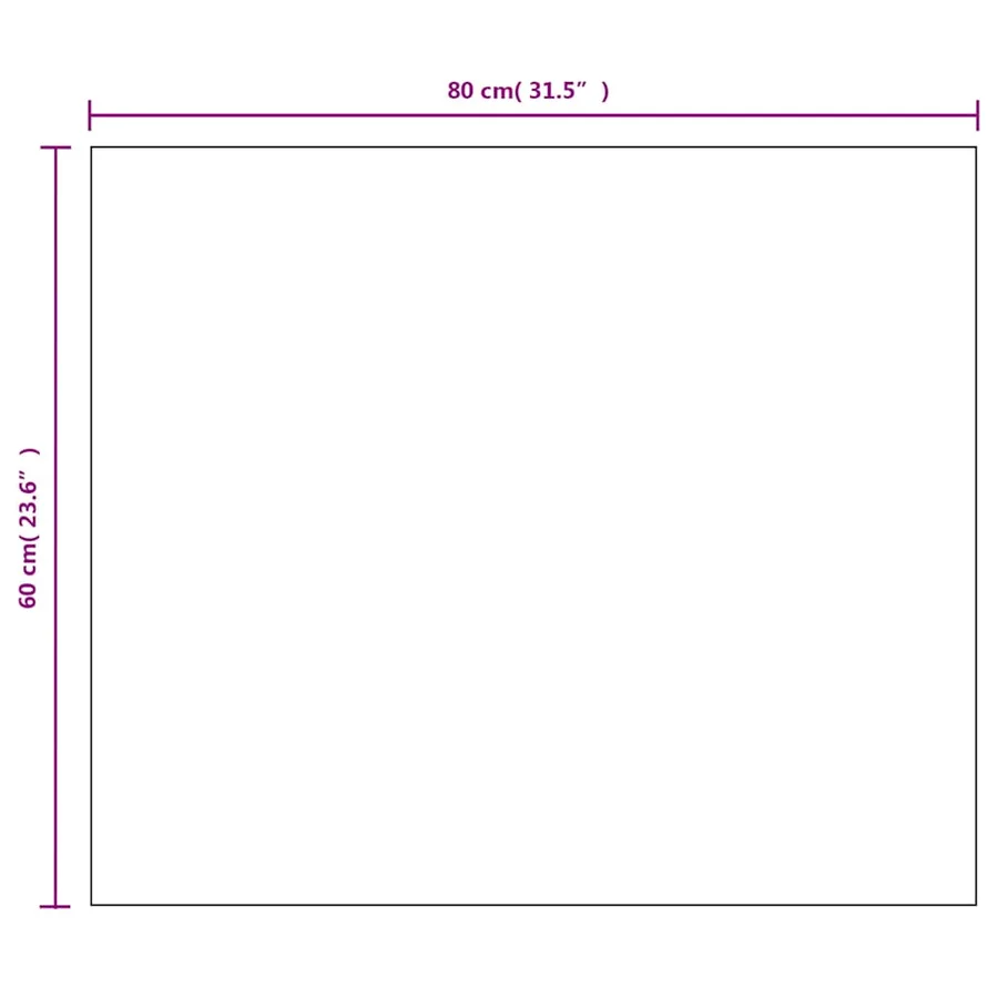 Miroir sans cadre 80x60 cm Verre - 7