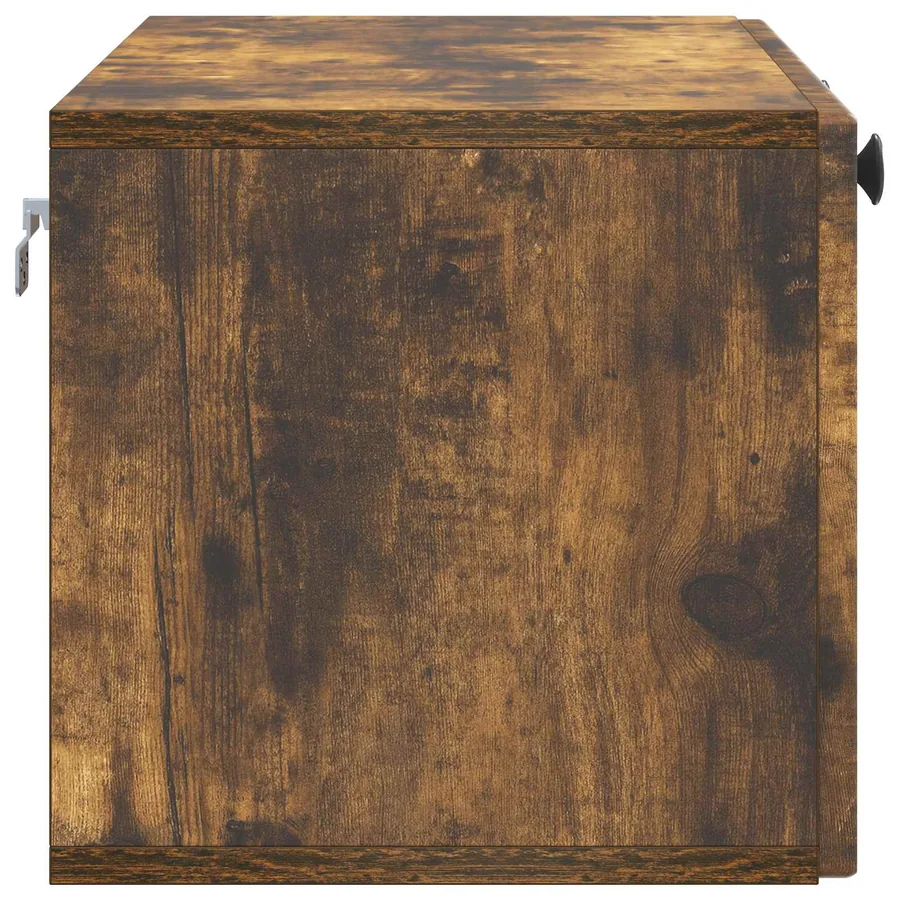 Meuble TV mural Chêne fumé 78,5 x 31 x 30 cm Bois d'ingénierie - 7