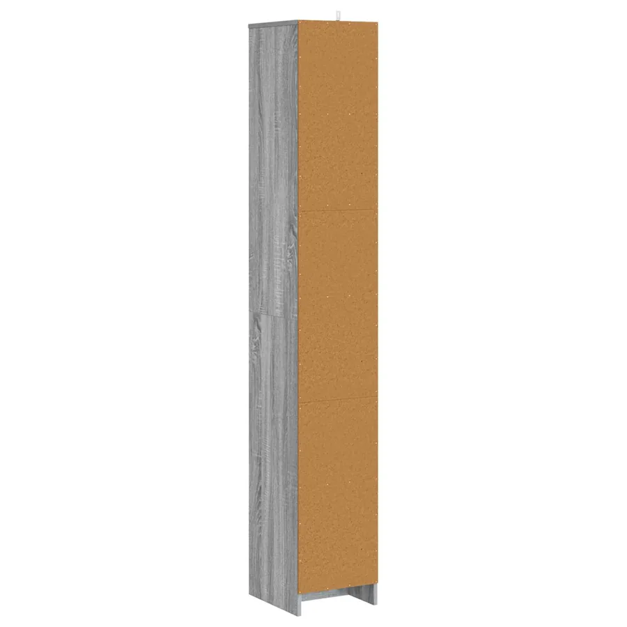 Armoire de salle de bain Sonoma gris 30 x 33 x 190 cm - 5