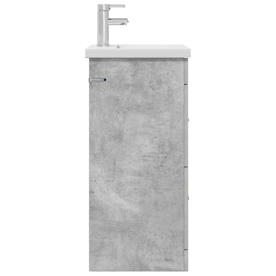 Meuble de salle de bain avec évier Gris béton 42 x 40 x 84,5 cm - 4