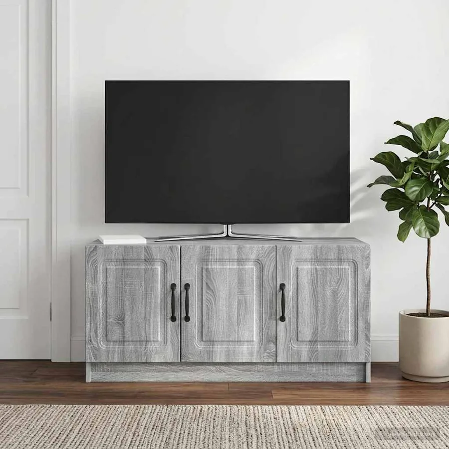 Meuble TV Sonoma gris 99 x 34,5 x 47 cm Bois d'ingénierie