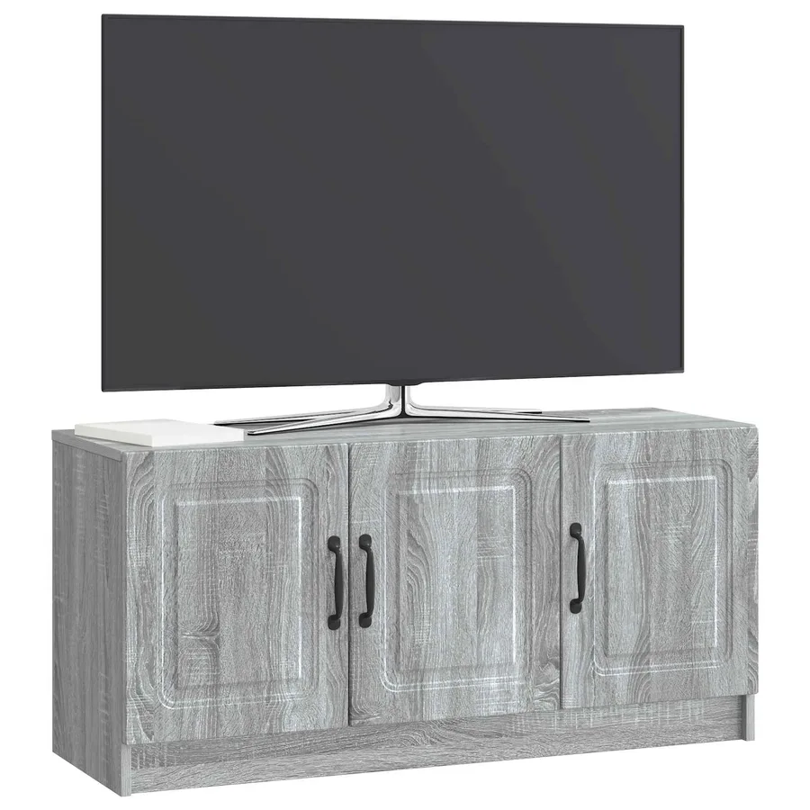 Meuble TV Sonoma gris 99 x 34,5 x 47 cm Bois d'ingénierie - 3