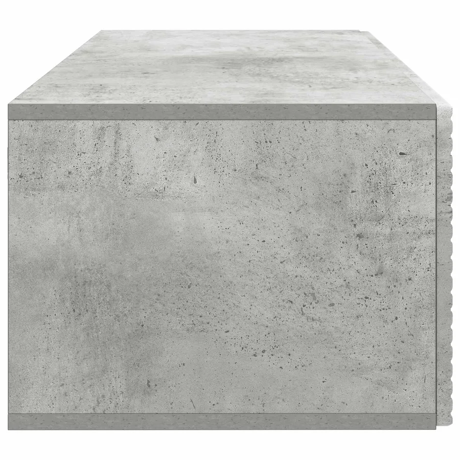 Meuble TV mural Gris béton 78,5 x 41 x 30 cm Bois d'ingénierie - 7