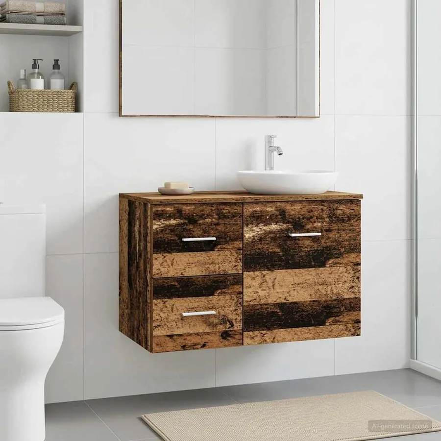 Meuble de Salle de Bain In-between Chêne artisanal