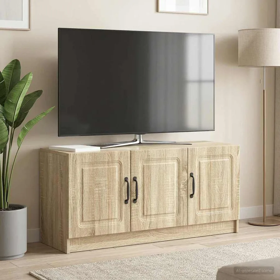 Meuble TV Chêne Sonoma 99 x 34,5 x 47 cm Bois d'ingénierie - 4