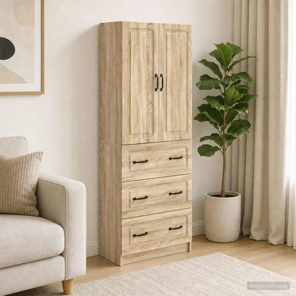 Ensemble de Meubles 2 pcs Chêne Sonoma 66 x 34,5 x 87 cm