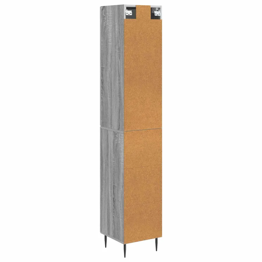 Ensemble de Meubles 2 pcs Sonoma gris 33 x 34,5 x 90 cm - 7