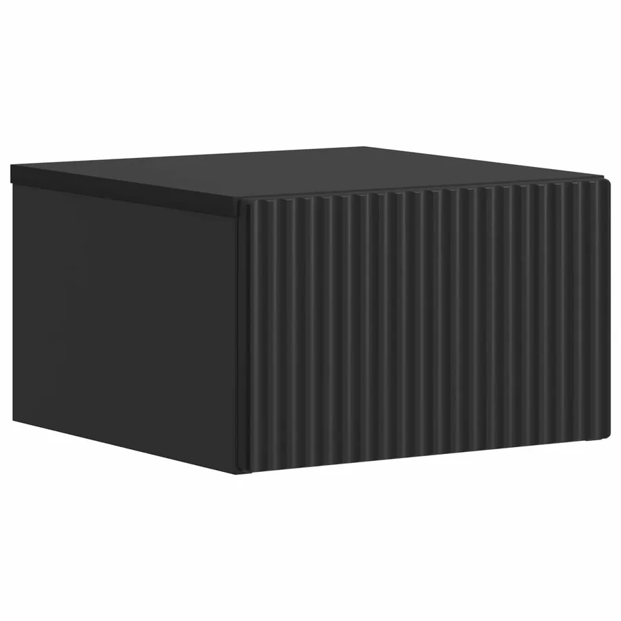 Cabinet de chevet mural 2 pcs Noir 33 x 34,5 x 20 cm - 5