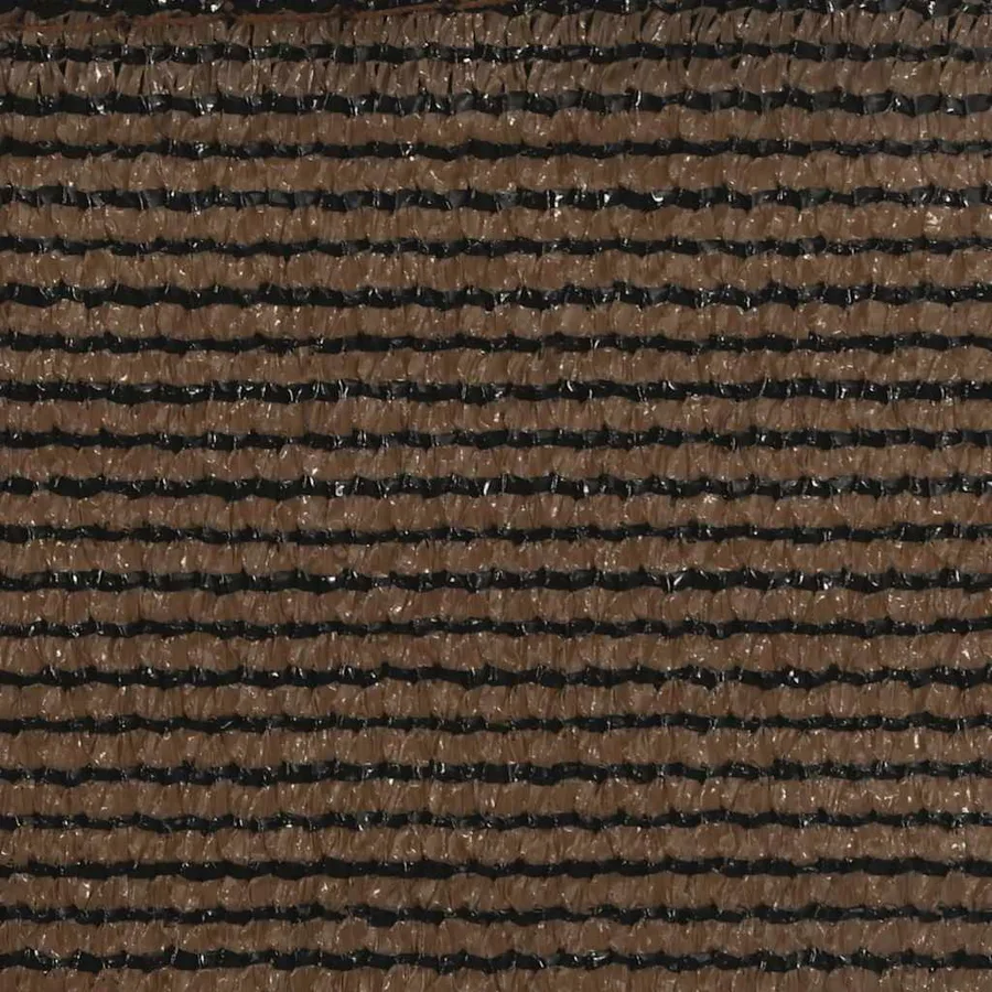 Voile d'ombrage 160 g/m² Marron 3x3x3 m PEHD - 9