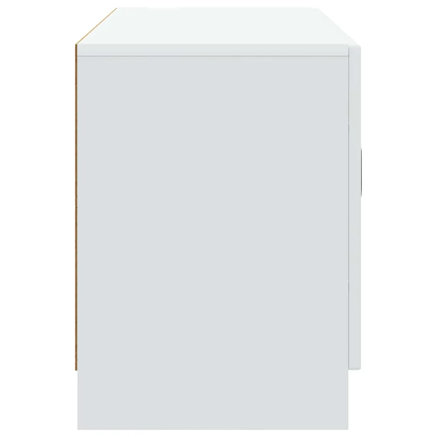 Meuble TV Blanc 99 x 34,5 x 47 cm Bois d'ingénierie - 7