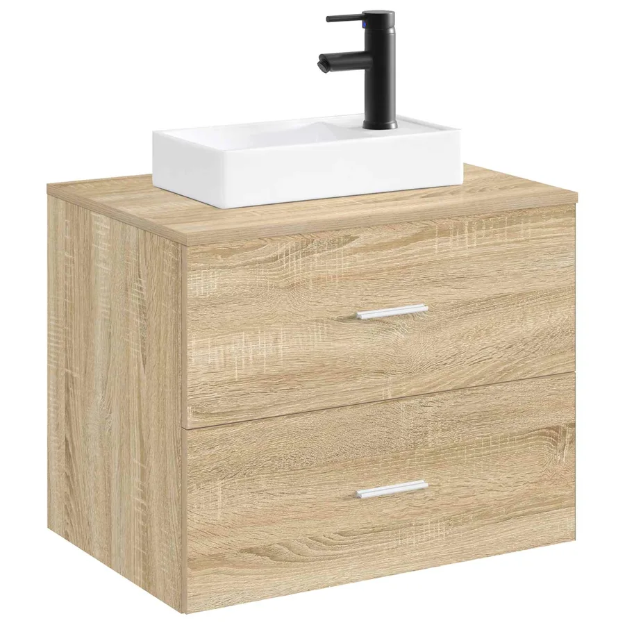 Lavabo de salle de bains Noir Mat 40,5 x 22,5 x 11,5 cm métal - 3