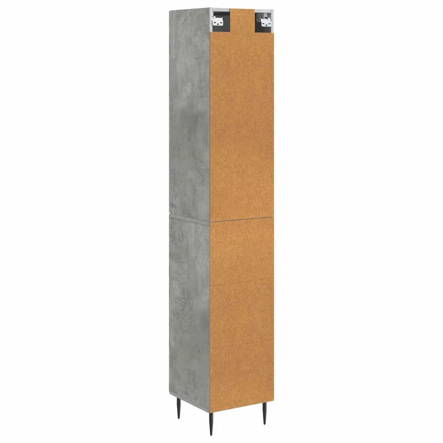 Ensemble de Meubles 2 pcs Gris béton 33 x 34,5 x 89,5 cm - 7