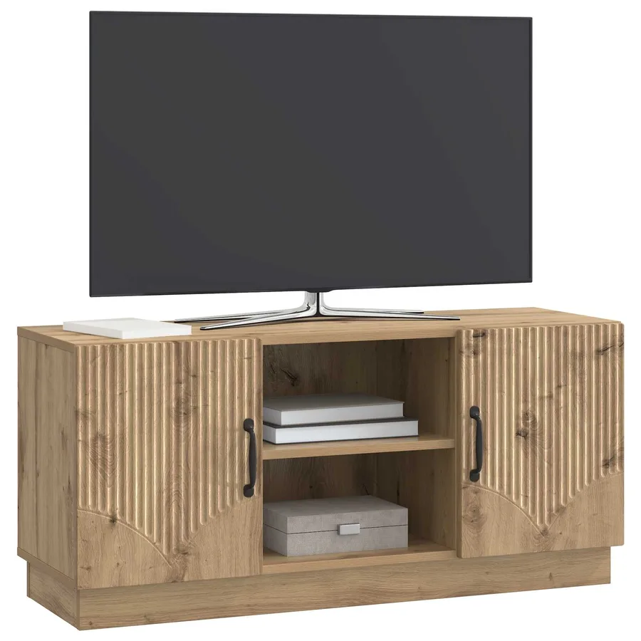 Meuble TV 102 x 34,5 x 47 cm Chêne artisanal Bois d'ingénierie - 3
