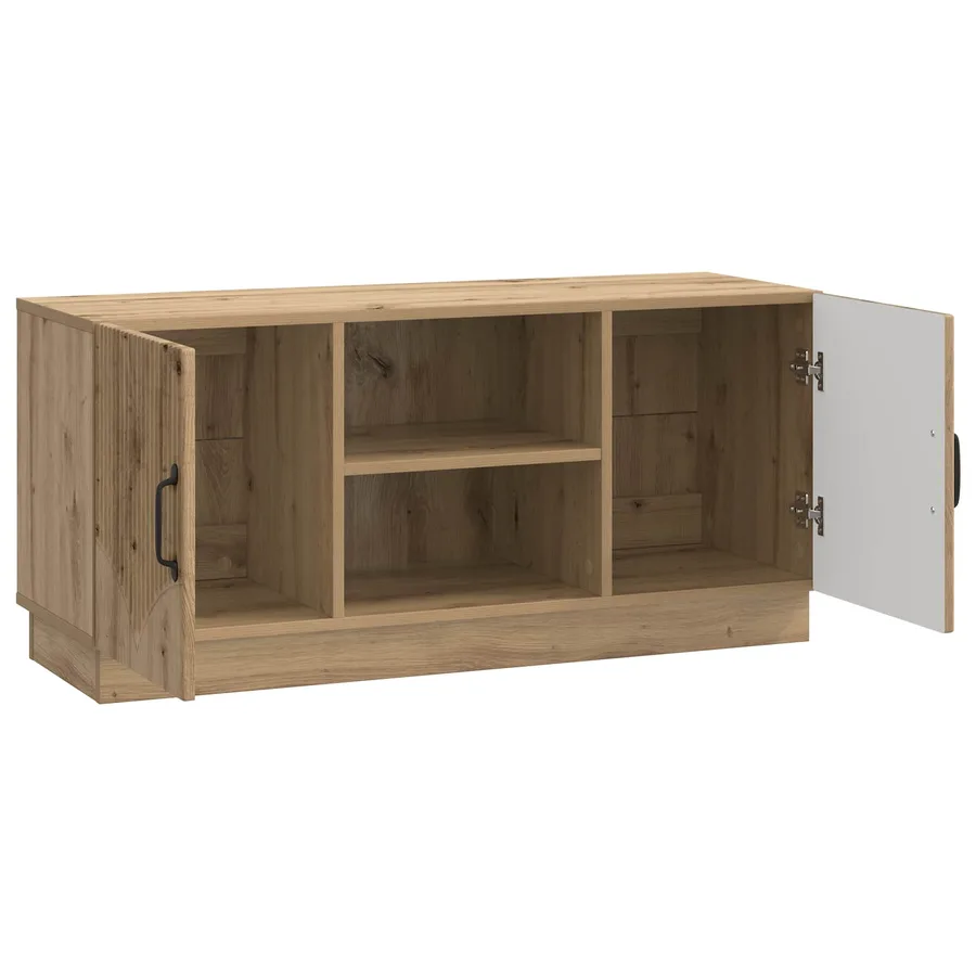 Meuble TV 102 x 34,5 x 47 cm Chêne artisanal Bois d'ingénierie - 5