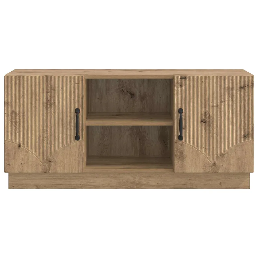 Meuble TV 102 x 34,5 x 47 cm Chêne artisanal Bois d'ingénierie - 6