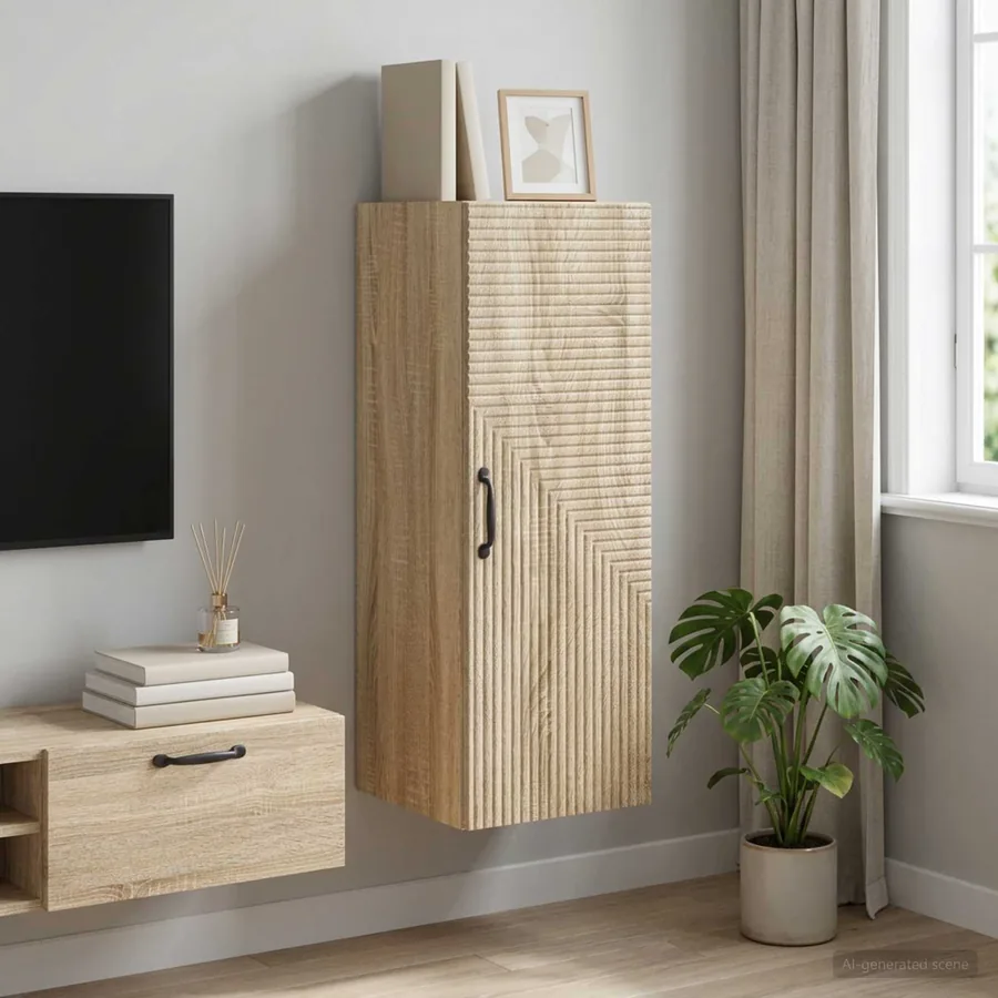 Armoire Murale Chêne Sonoma 33 x 34,5 x 90 cm Bois d'ingénierie