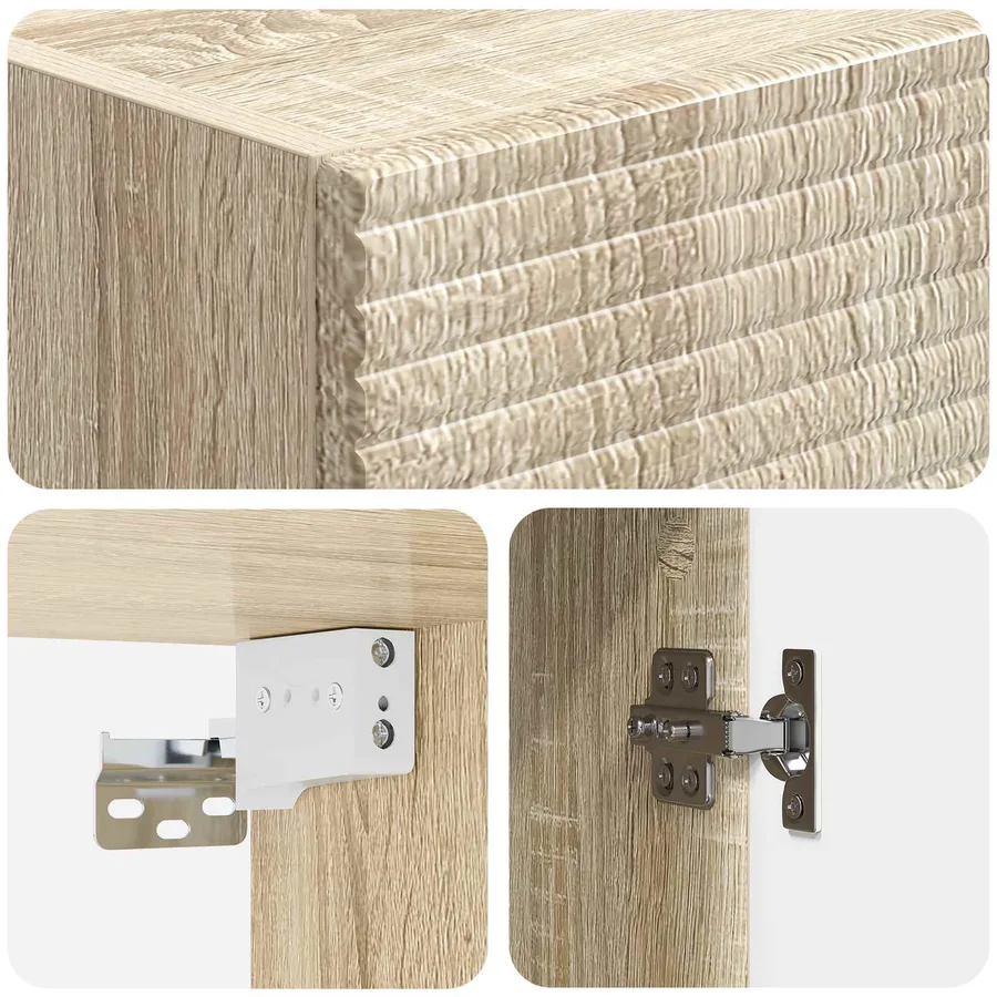 Armoire Murale Chêne Sonoma 33 x 34,5 x 90 cm Bois d'ingénierie - 7