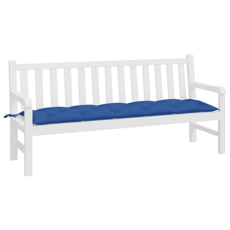 Coussin de banc de jardin bleu 180x50x7 cm tissu oxford - 3