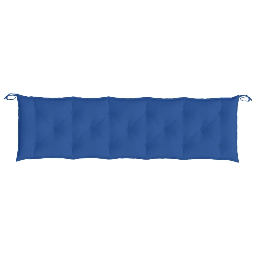 Coussin de banc de jardin bleu 180x50x7 cm tissu oxford - 4