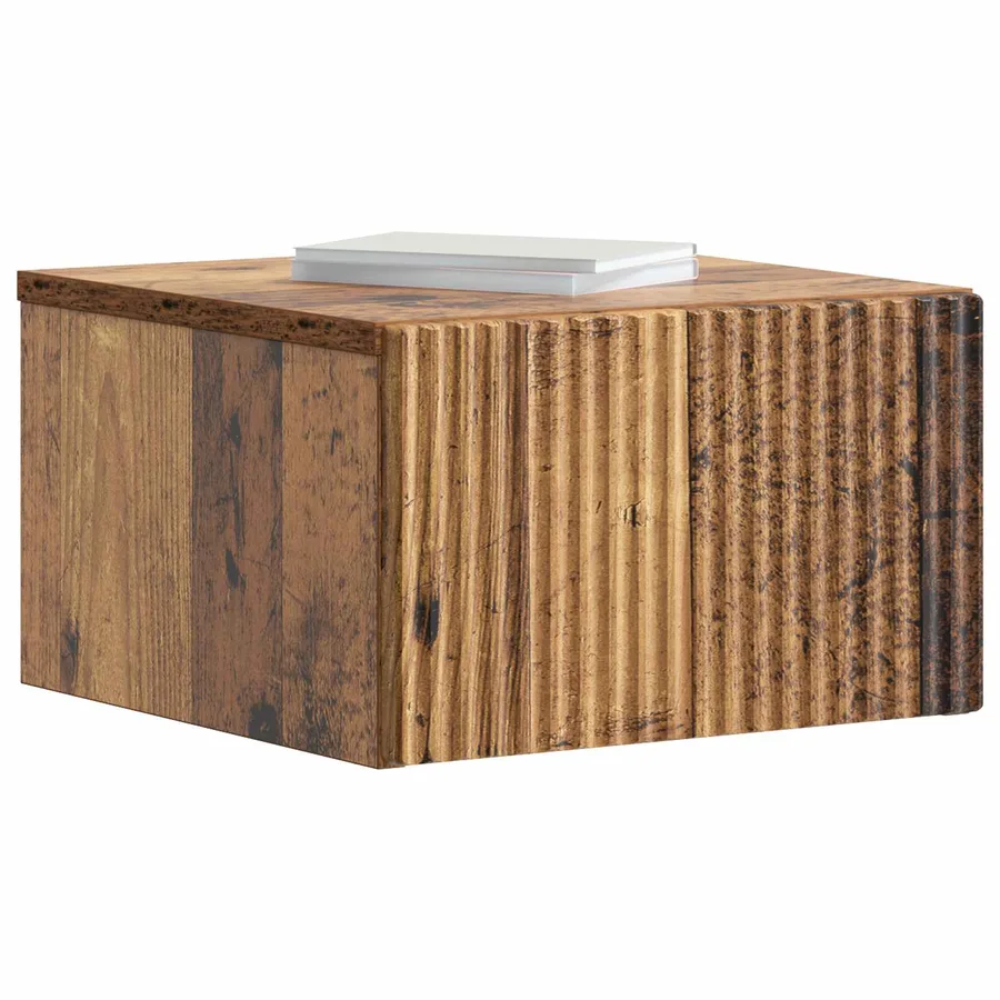 Cabinet de chevet mural 2 pcs Bois ancien 33 x 34,5 x 20 cm - 3