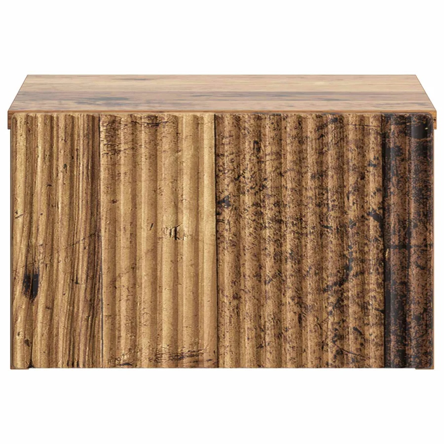 Cabinet de chevet mural 2 pcs Bois ancien 33 x 34,5 x 20 cm - 7