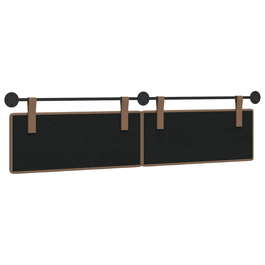 Tête de lit suspendue Cappuccino Simili cuir - 7