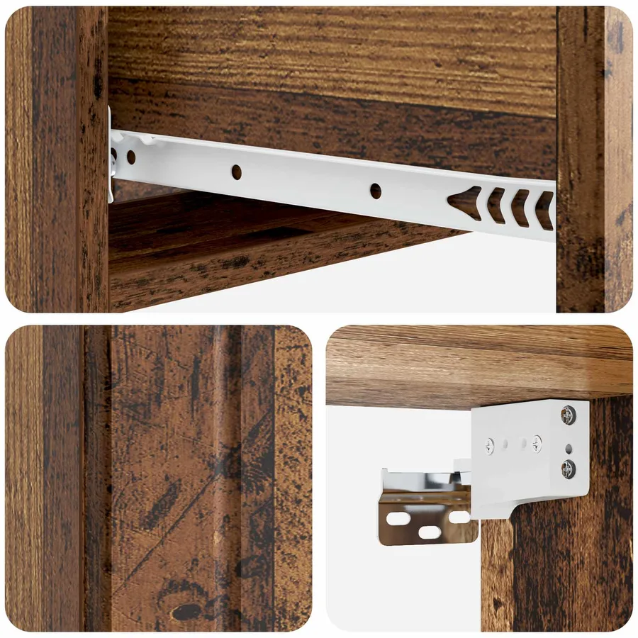 Table d'appoint murale Bois ancien 87,5 x 34,5 x 17 cm - 8