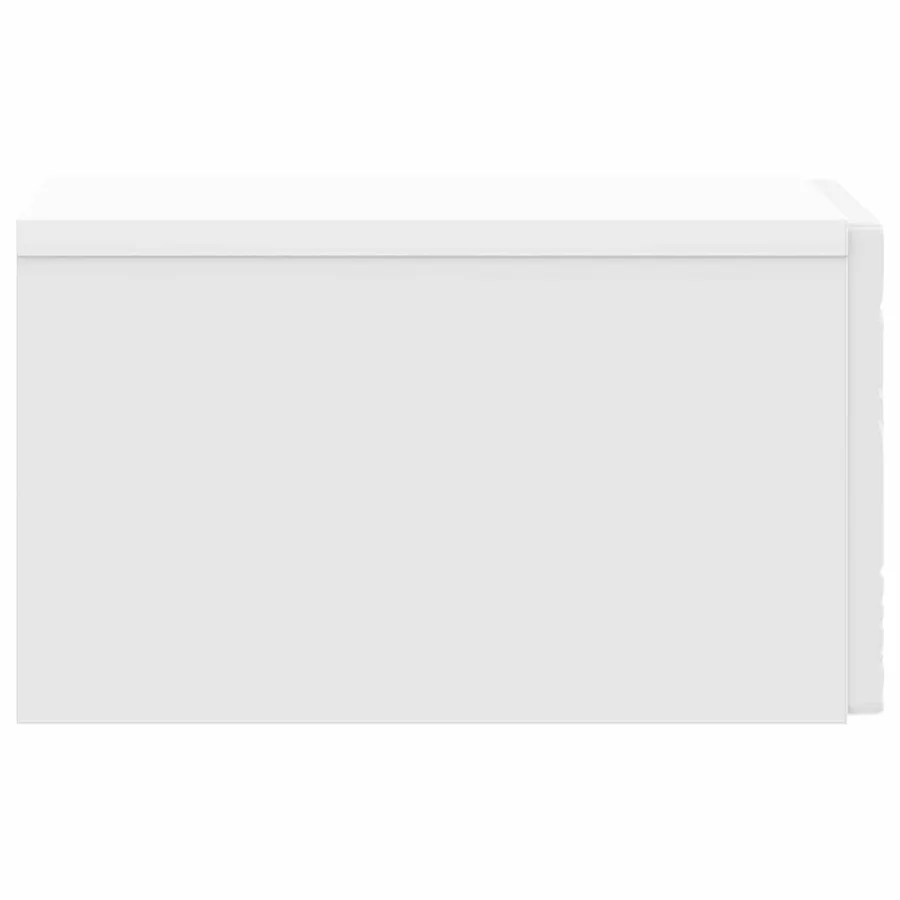Table d'appoint murale Blanc brillant 34,5 x 33 x 20 cm - 5